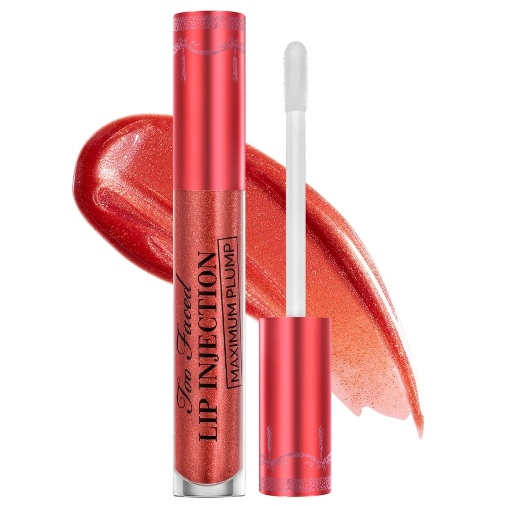 new Too Faced Lip Injection Maximum Plump Ltd Ed Maple Syrup Pancakes
